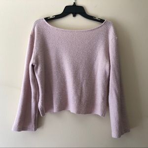 Lavender Blush Cropped Sweater